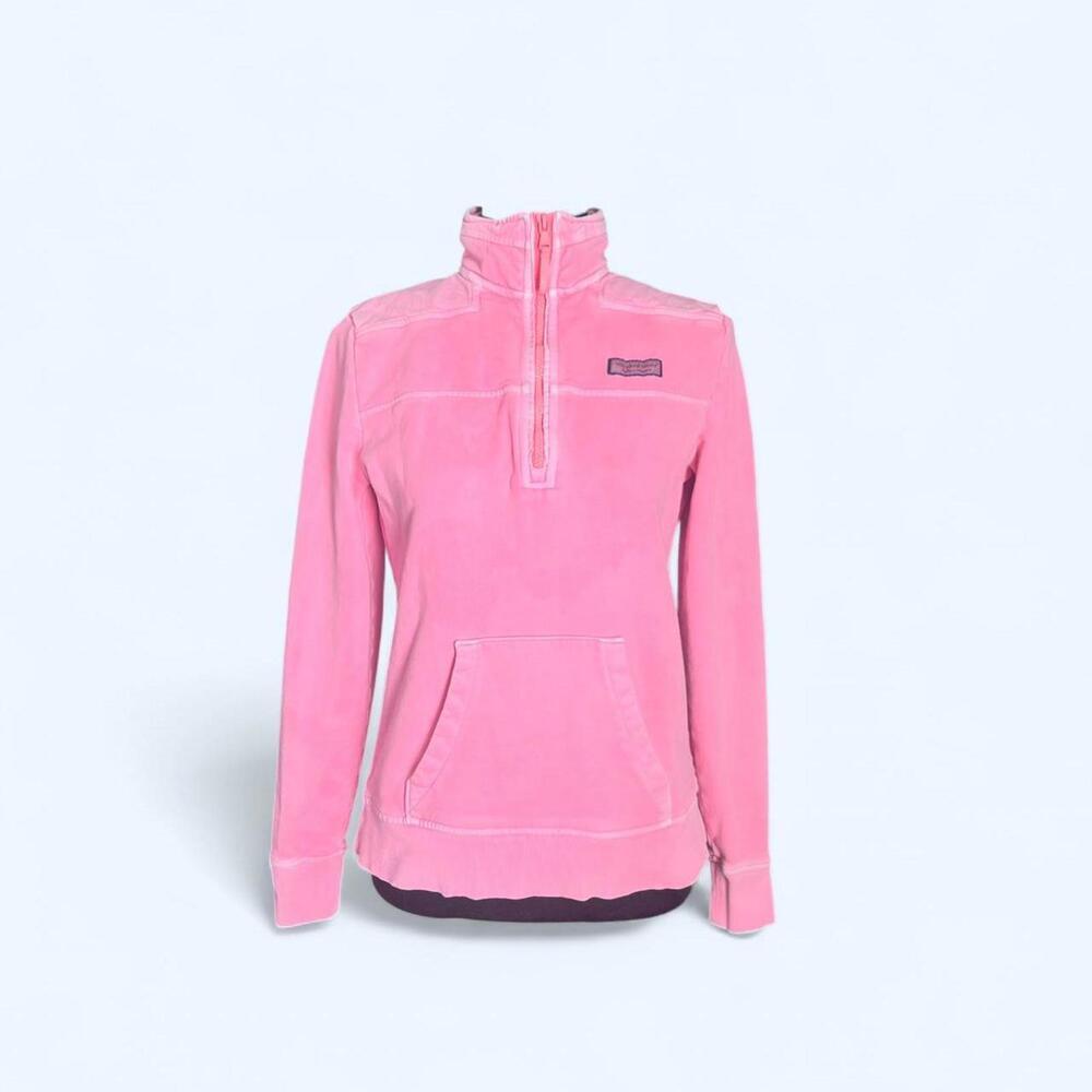 Vineyard Vines pink 1/4 zip pullover shep shirt size XS 💗